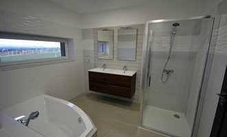 Realizace koupelny, Wc a pokládka dlažeb v novostavbě